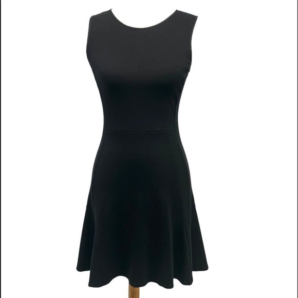 Theory Black Sleeveless Flounce Hem LBD Dress - Picture 9 of 9